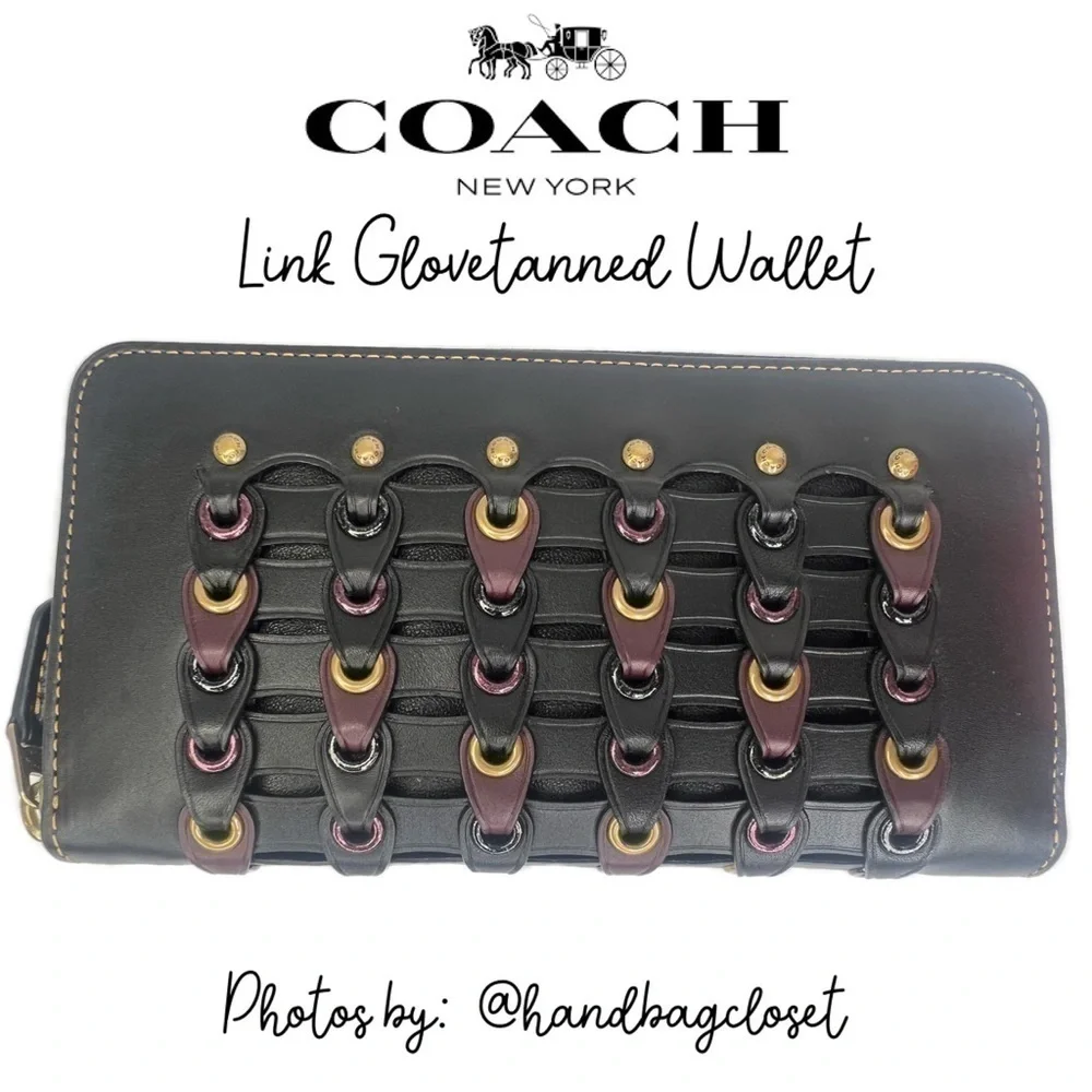Coach Glovetanned Link 1941 Leather Wallet Rare